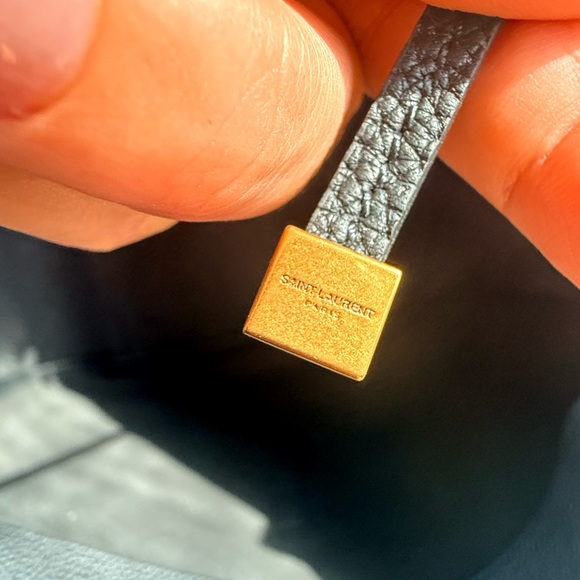 Yves Saint Laurent Black Leather Tote Bag - Picture 8 of 15